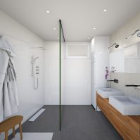 Hors Chateau penthouse - 1er salle de bain