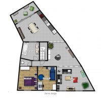 Hors Chateau penthouse - Plan 3D